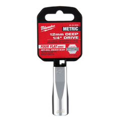 Milwaukee - 1/4" Drive Socket Metric Deep 12mm | 45349050