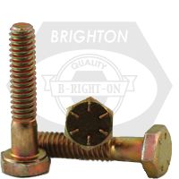 Brighton Best - 1"-14x3" (FT) - IMPERIAL GRADE 8 HEX SET SCREW ZINC-YELLOW CR+6 UNS | 455698
