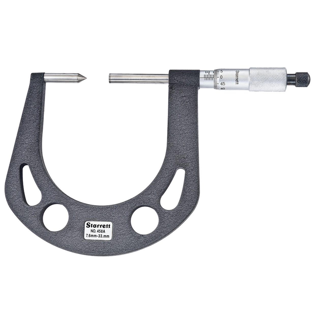 Starrett - Auto Disc Brake Mic 7.6-33mm Range 0.01mm Grad | 458MAXR