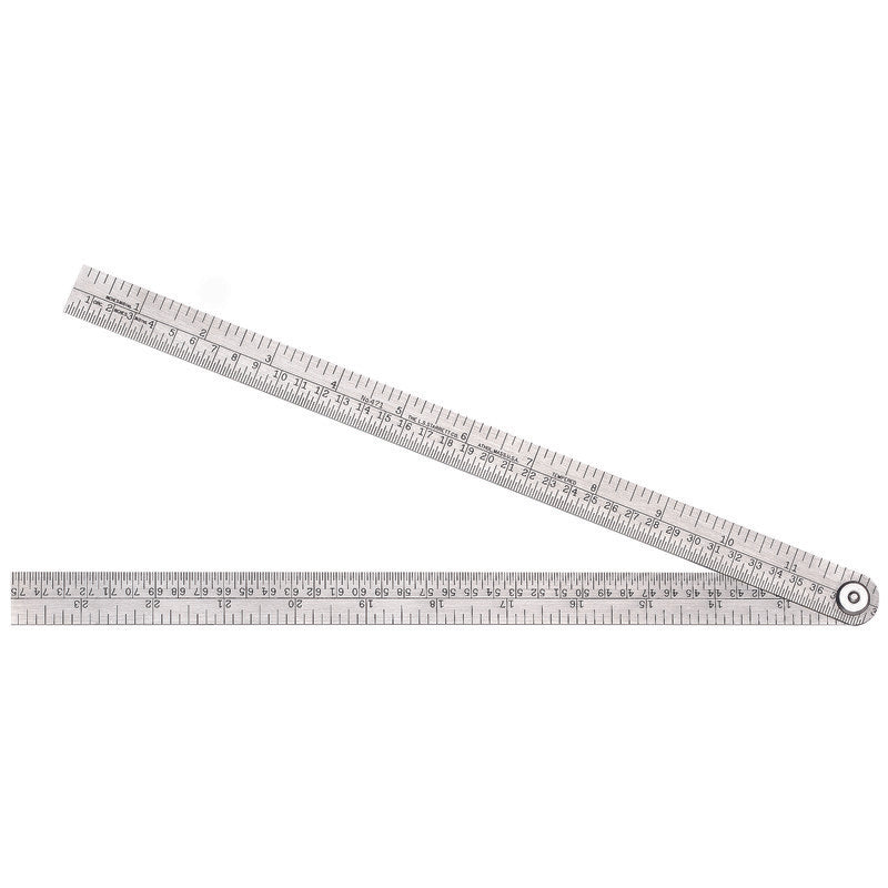 Starrett - Steel Folding Rule 24in With Circumference Measurement | 471