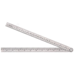 Starrett - Steel Folding Rule 24in With Circumference Measurement | 471