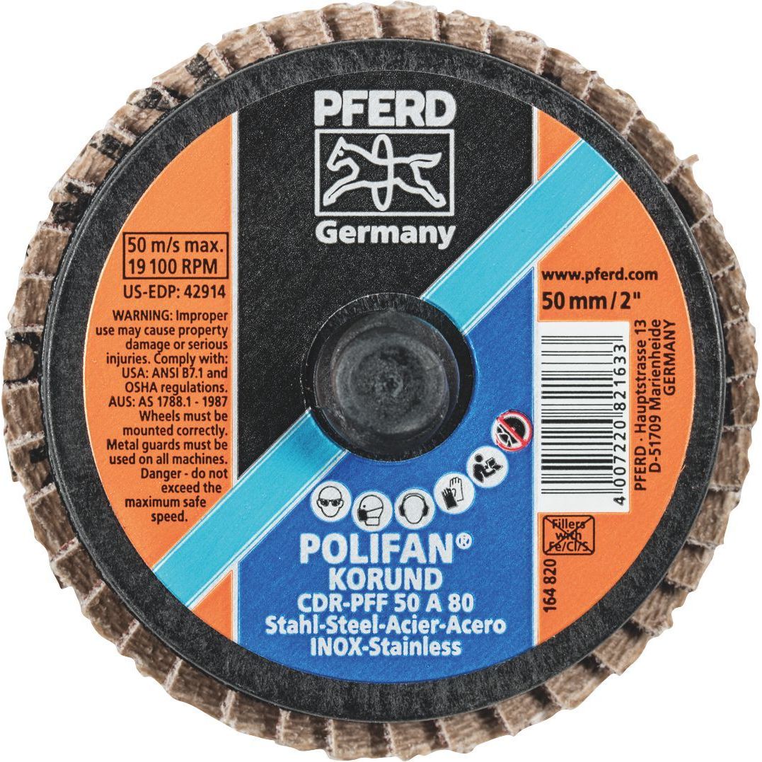 PFERD - COMBIDISC Mini POLIFAN - Aluminium Oxide - Type CDR-PFF 50 A 80 | 47202090 1