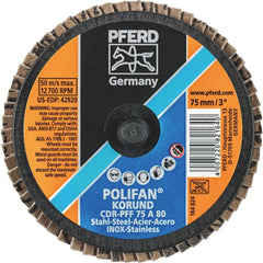 PFERD - COMBIDISC Mini POLIFAN - Aluminium Oxide - Type CDR-PFF 75 A 80 | 47202091 1