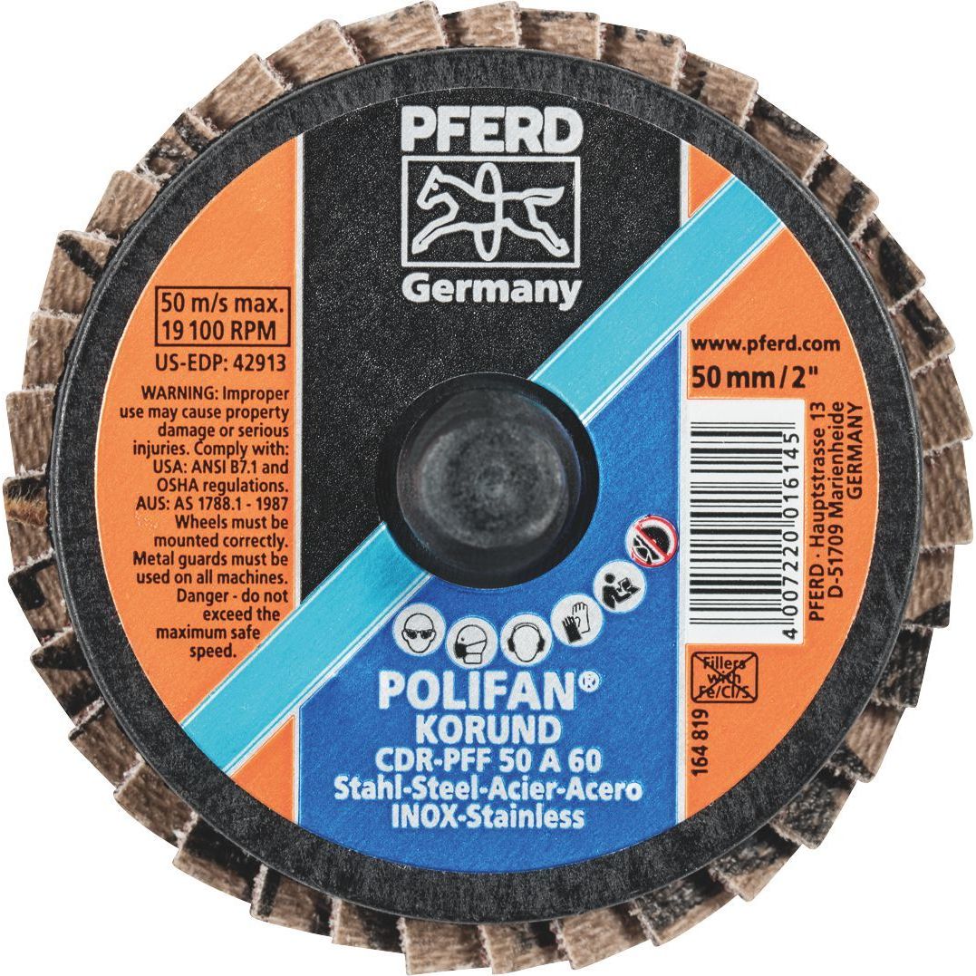 PFERD - COMBIDISC Mini POLIFAN - Aluminium Oxide - Type CDR-PFF 50 A 60 | 47202528 1