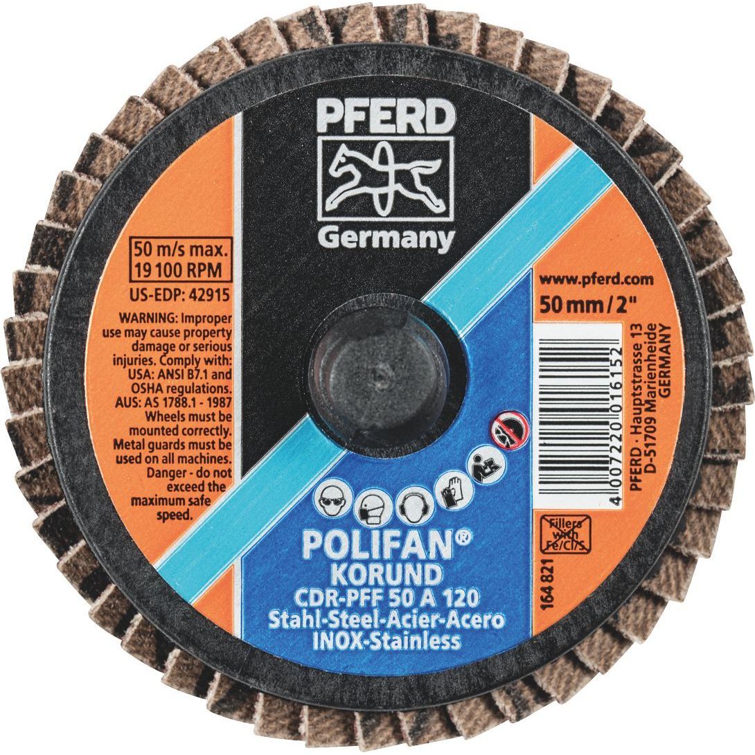 PFERD - COMBIDISC Mini POLIFAN - Aluminium Oxide - Type CDR-PFF 50 A 120 | 47202529 1