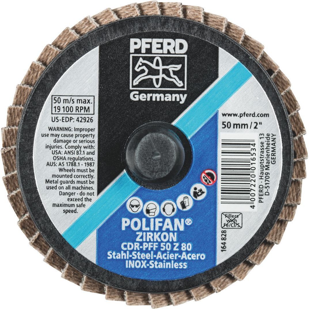 PFERD - COMBIDISC Mini POLIFAN - Zirconia - Type CDR-PFF 50 Z 80 | 47202533 1
