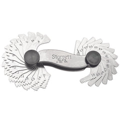 Starrett - Screw Pitch Gage 60dg Threads 28 Leaves 4-80 Tpi | 474