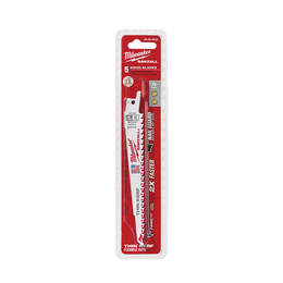 Milwaukee - Wood Thin Kerf SAWZALL™  Blade 150mm 5TPI Pkt 5 | 48005035