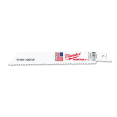 Milwaukee - Thin Kerf General Purpose SAWZALL™  Blade 150mm 8/12 TPI Pkt 5 | 48005091