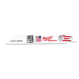 Milwaukee - Thin Kerf Metal SAWZALL™  Blade 150mm 10TPI Pkt 5 | 48005092