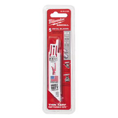 Milwaukee - Thin Kerf Metal SAWZALL™ Blade 100mm 24TPI Pkt 5 | 48005185