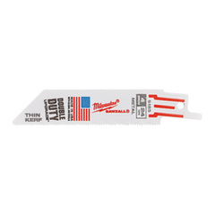 Milwaukee - Thin Kerf Metal SAWZALL™  Blade 100mm 24TPI Pkt 5 | 48005185