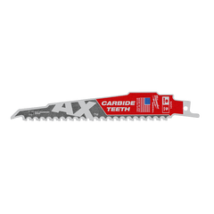 Milwaukee - Sawzall the Ax with Carbide Teeth 150mm 6" 5TPI Blade 1 Pack | 48005221