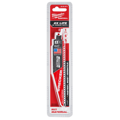 Milwaukee - Sawzall the Wrecker with Nitrus Carbide Teeth Demolition 300mm 12" 6TPI Blade 1 Pack | 48005273