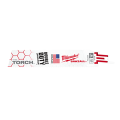 Milwaukee - Sawzall the Torch Metal Demolition 150mm 6" 10TPI Blade 25 Pack | 48008712