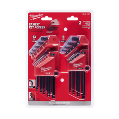 Milwaukee - 22PC SAE/Metric L-Style with Ball End HEX Key Set | 48222187