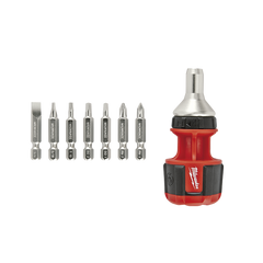 Milwaukee - Stubby 8 in 1 MultiBit Ratcheting S/Driver | 48222330