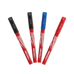 Milwaukee - Inkzall Ultra Fine PT Pen Multi 4pk | 48223165