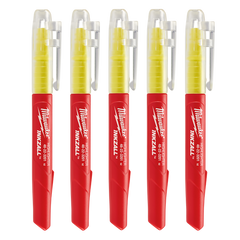 Milwaukee - Inkzall Jobsite Highlight - Yellow 5pk | 48223201