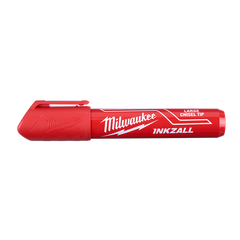 Milwaukee - Inkzall L Chisel Tip Mrkr 6.2mm Red 12pk | 48223256