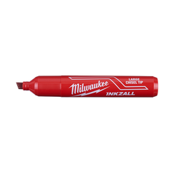 Milwaukee - Inkzall L Chisel Tip Mrkr 6.2mm Red 12pk | 48223256
