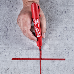 Milwaukee - Inkzall L Chisel Tip Mrkr 6.2mm Red 12pk | 48223256