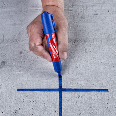 Milwaukee - Inkzall L Chisel Tip Mrkr 6.2mm Blu 12pk | 48223257