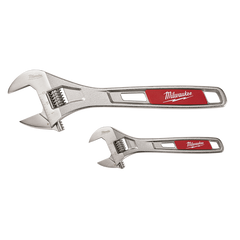 Milwaukee - Adjustable Wrench 250mm & 150mm 2pk | 48227400