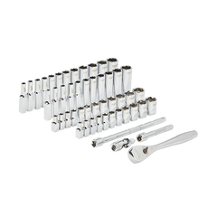 Milwaukee - 1/4" Drive 50pc Ratchet & Socket Set SAE & Metric | 48229004
