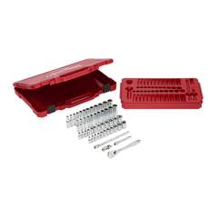Milwaukee - 1/4" Drive 50pc Ratchet & Socket Set SAE & Metric | 48229004
