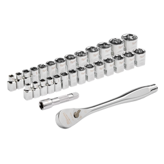 Milwaukee - 3/8" Drive 29pc Ratchet & Socket Set SAE & Metric | 48229088