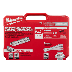 Milwaukee - 3/8" Drive 29pc Ratchet & Socket Set SAE & Metric | 48229088