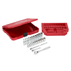 Milwaukee - 1/4" Drive 26pc Ratchet & Socket Set SAE | 48229404