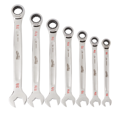 Milwaukee - 7pc Ratcheting Combination Wrench Set - SAE | 48229406