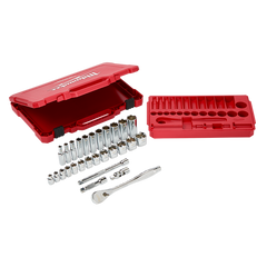 Milwaukee - 3/8" Drive 28pc Ratchet & Socket Set SAE | 48229408
