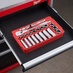Milwaukee - 1/2" Drive 22pc Ratchet & Socket Set SAE | 48229410
