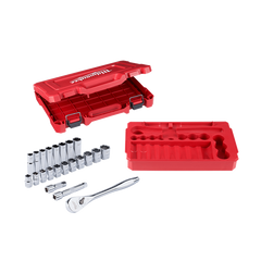 Milwaukee - 1/2" Drive 22pc Ratchet & Socket Set SAE | 48229410