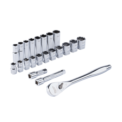 Milwaukee - 1/2" Drive 22pc Ratchet & Socket Set SAE | 48229410