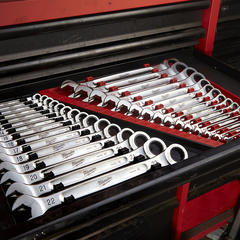 Milwaukee - 15pc Ratcheting Combination Wrench Set - SAE | 48229416