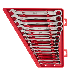 Milwaukee - 15pc Ratcheting Combination Wrench Set - SAE | 48229416