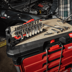 3/8" Drive 10pc Metric Socket Set with Storage Rail | 48229503