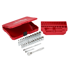 Milwaukee - 1/4" Drive 28pc Ratchet & Socket Set Metric | 48229504