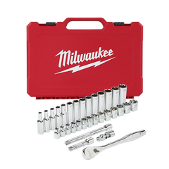 Milwaukee - 3/8" Drive 32pc Ratchet & Socket Set Metric | 48229508