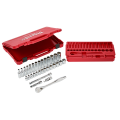 Milwaukee - 3/8" Drive 32pc Ratchet & Socket Set Metric | 48229508