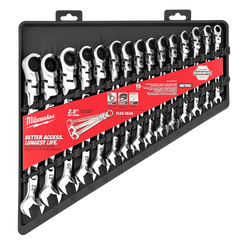Milwaukee - 15p Flex-Head Ratcheting Wrench Set - Metric | 48229513