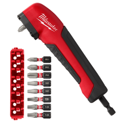 Milwaukee - SHOCKWAVE Right Angle Adapter 10PC Set | 48323390