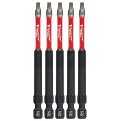 Milwaukee - SHOCKWAVE Power Bit Square Recess #2 89mm (3.5") 5Pk | 48324574