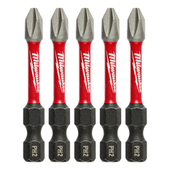 Milwaukee - SHOCKWAVE Power Bit Phillips #2 50mm (2") Pkt 5 | 48324602