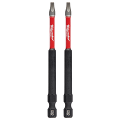 Milwaukee - SHOCKWAVE Power Bit Square Recess #2 89mm (3-1/2") 2PK | 48324672