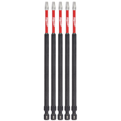 Milwaukee - SHOCKWAVE Power Bit Square Recess #2 150mm (6") 5Pk | 48324855